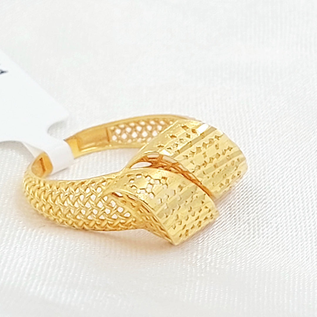 21K خاتم اكسترا-مجوهرات الشيخ سعيد-Saeed Jewelry 