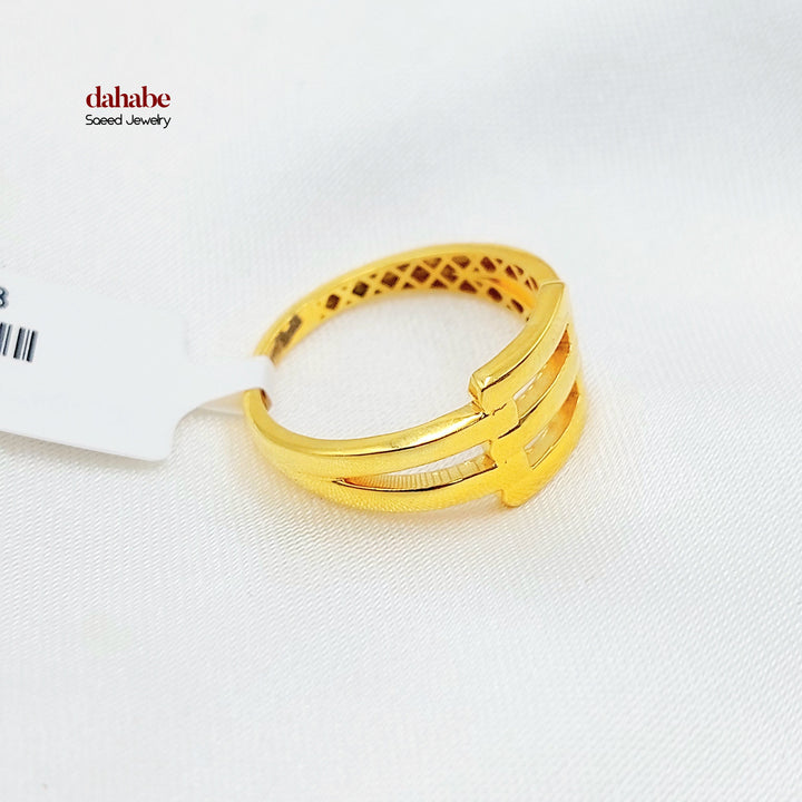 21K خاتم اكسترا-مجوهرات الشيخ سعيد-Saeed Jewelry 