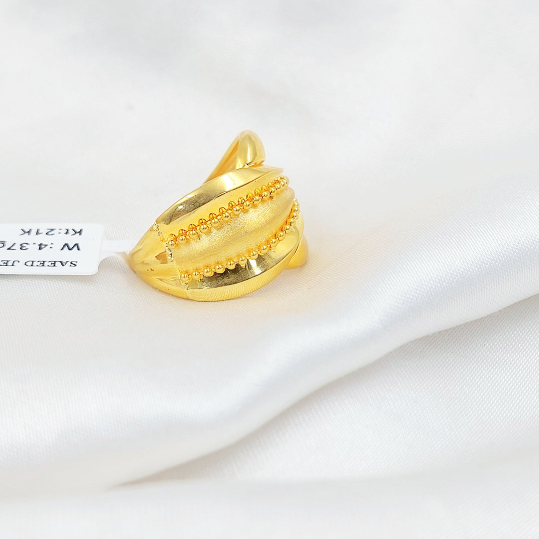 21K خاتم اكسترا-مجوهرات الشيخ سعيد-Saeed Jewelry 