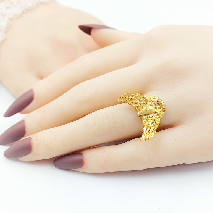 21K خاتم اكسترا-مجوهرات الشيخ سعيد-Saeed Jewelry 