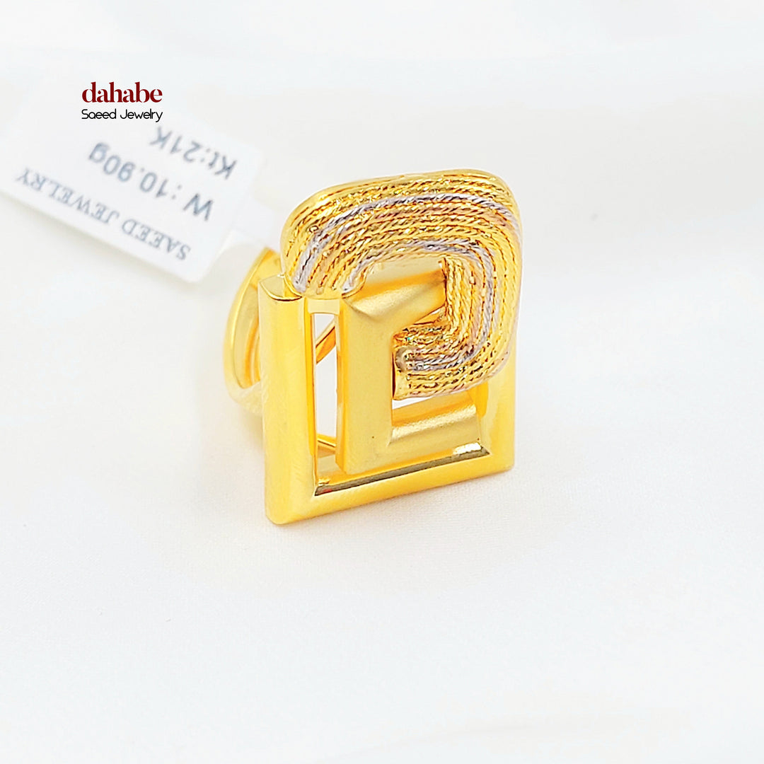 21K خاتم اكسترا-مجوهرات الشيخ سعيد-Saeed Jewelry 