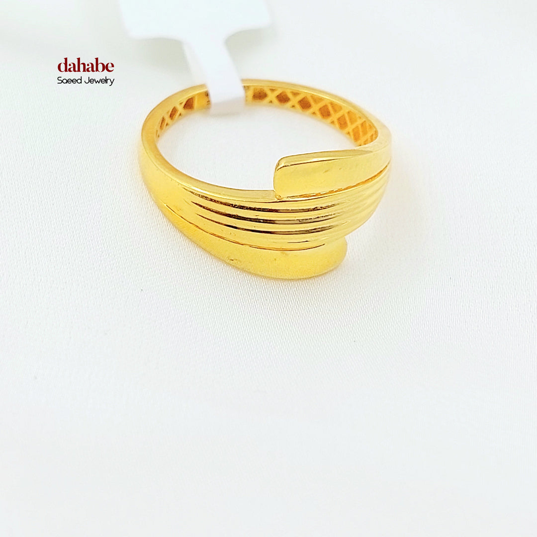 21K خاتم اكسترا-مجوهرات الشيخ سعيد-Saeed Jewelry 