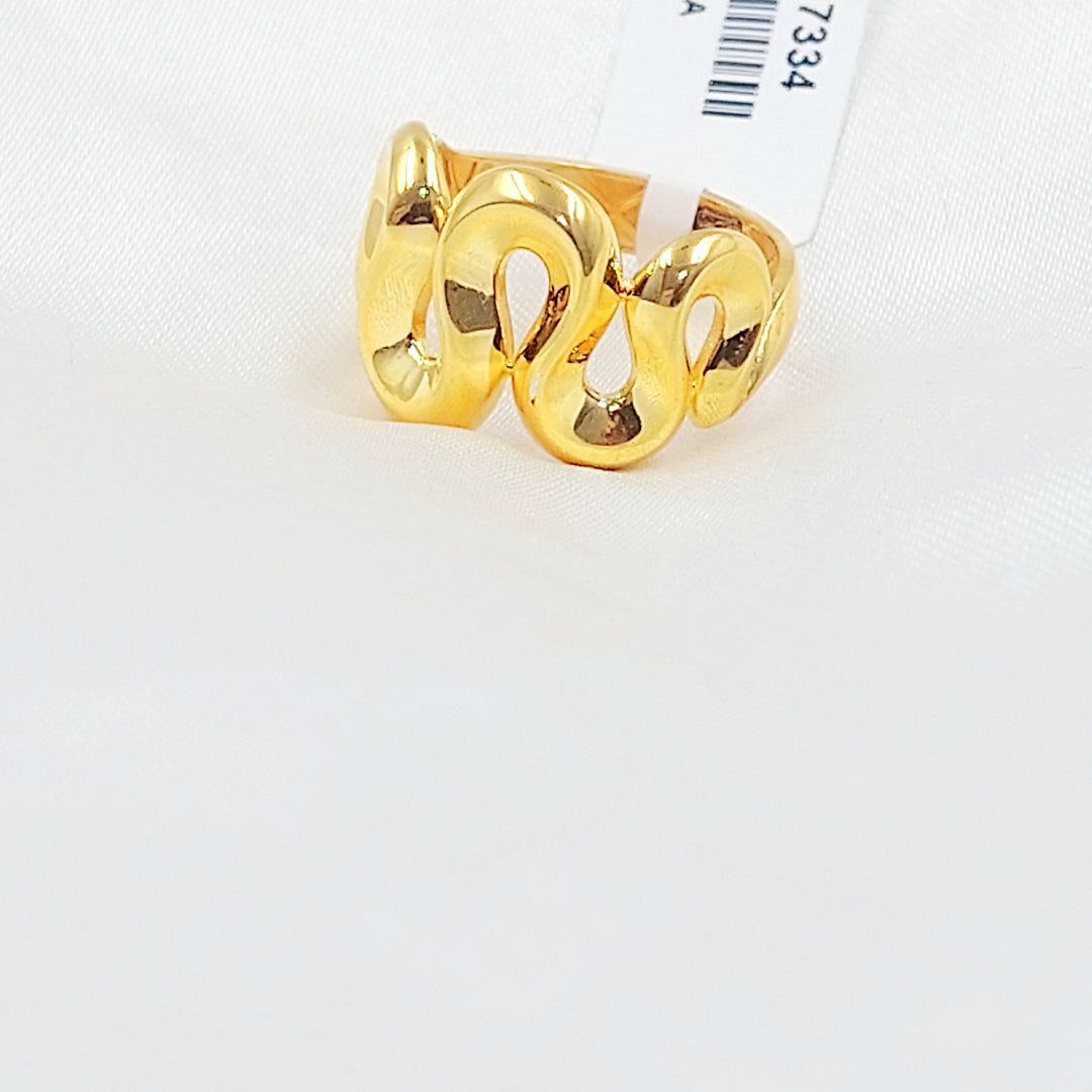 21K خاتم اكسترا-مجوهرات الشيخ سعيد-Saeed Jewelry 