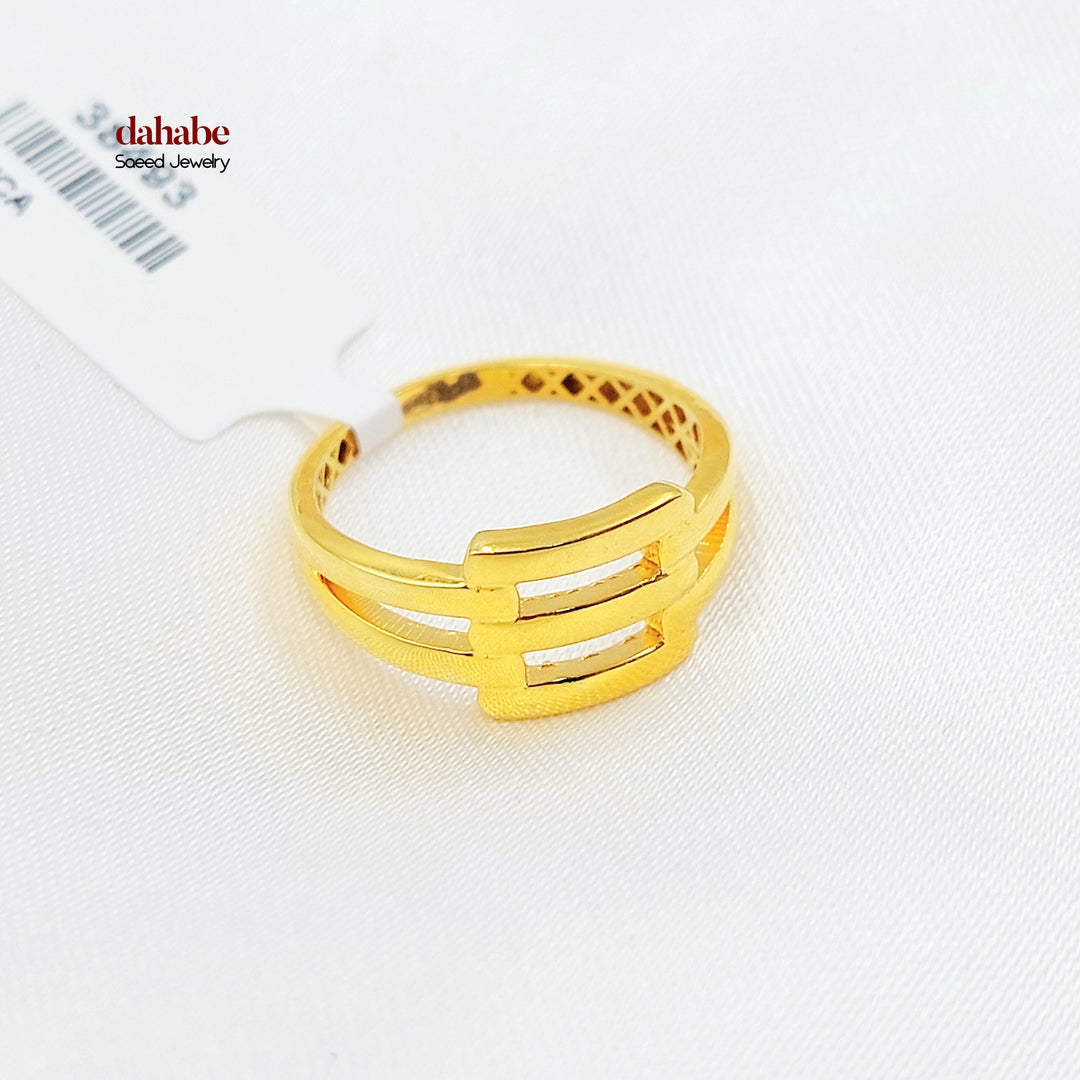 21K خاتم اكسترا-مجوهرات الشيخ سعيد-Saeed Jewelry 