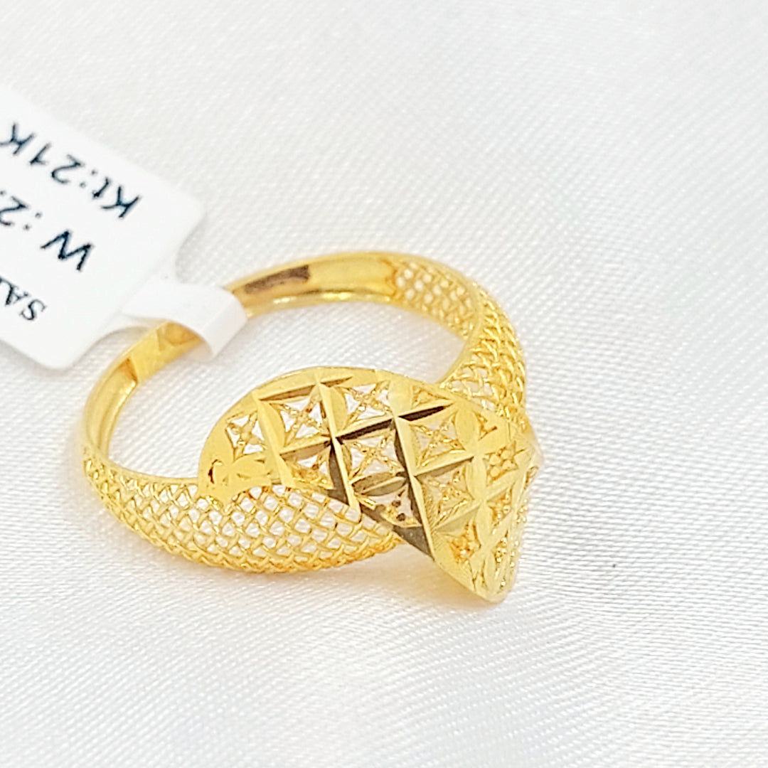 21K خاتم اكسترا-مجوهرات الشيخ سعيد-Saeed Jewelry 