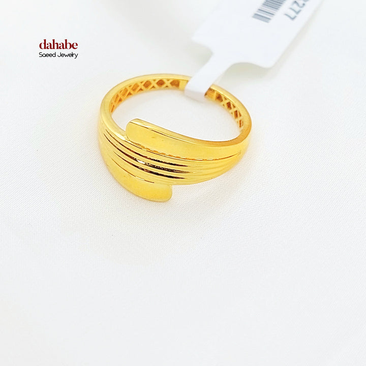 21K خاتم اكسترا-مجوهرات الشيخ سعيد-Saeed Jewelry 