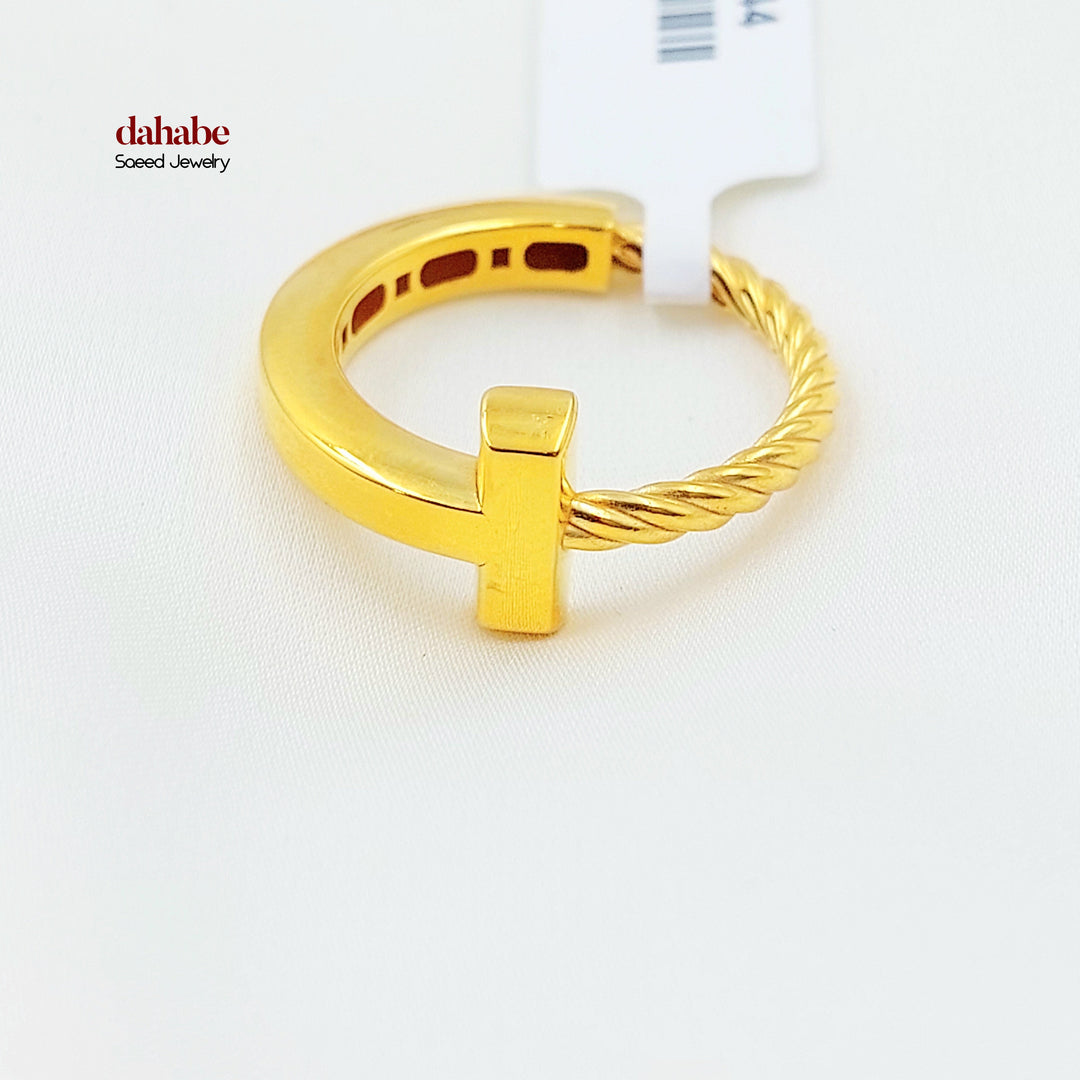 21K خاتم اكسترا-مجوهرات الشيخ سعيد-Saeed Jewelry 