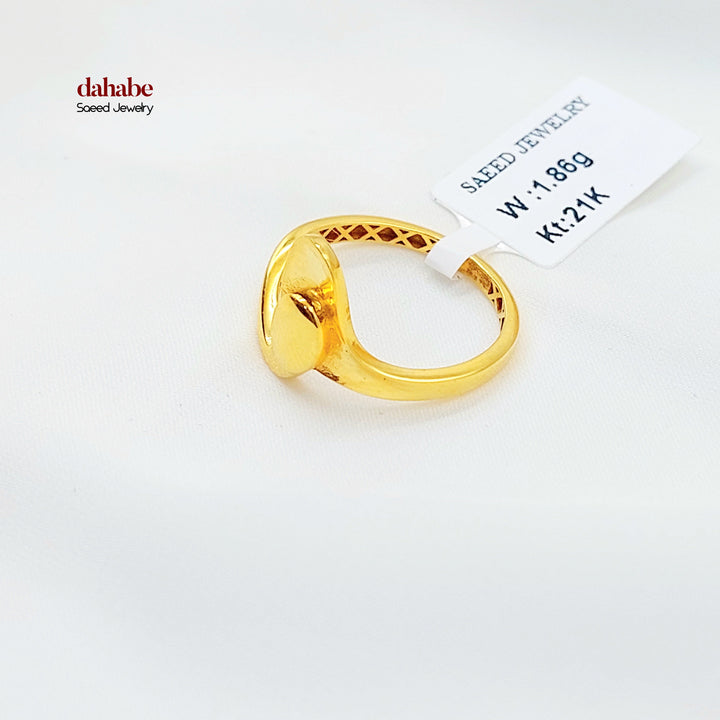 21K خاتم اكسترا-مجوهرات الشيخ سعيد-Saeed Jewelry 