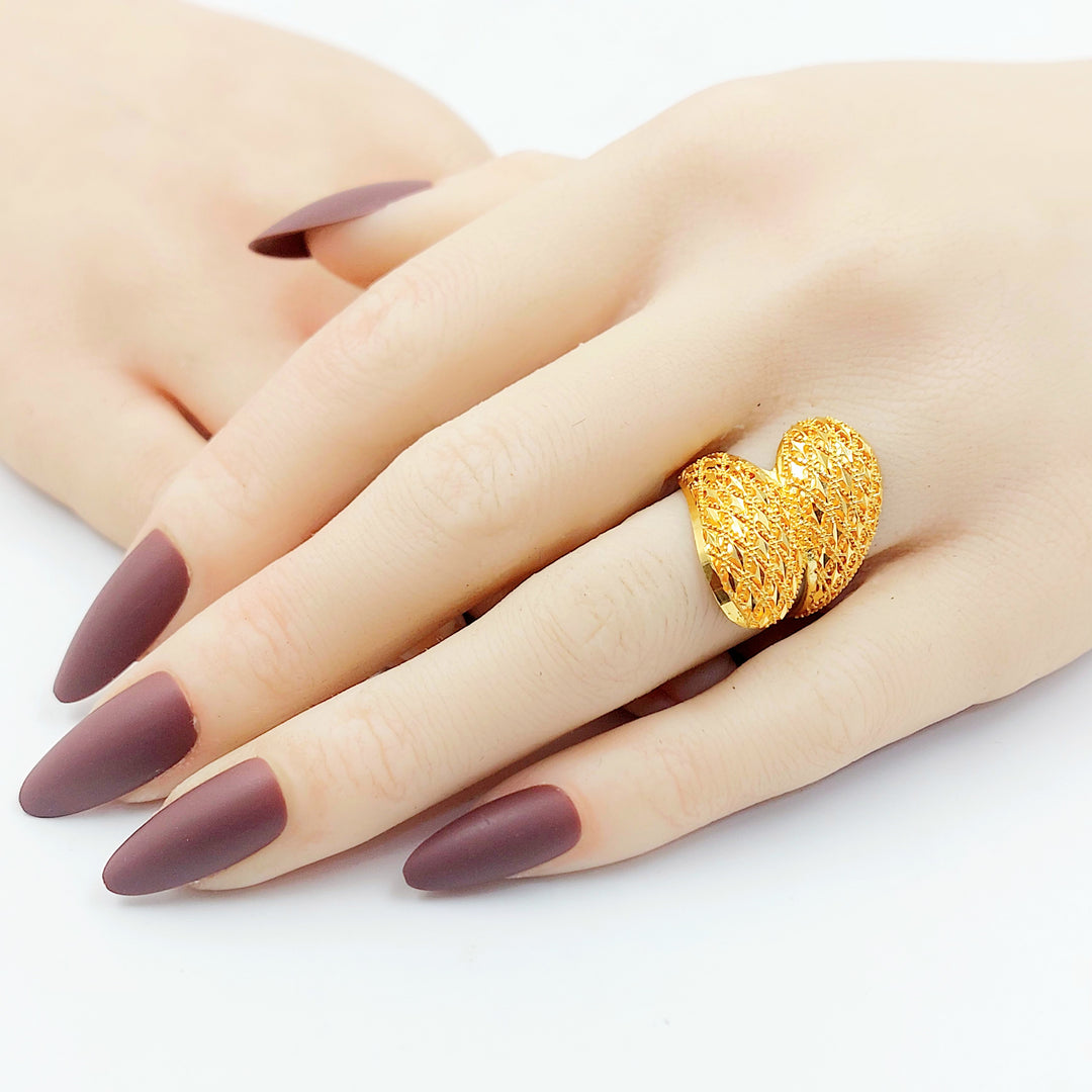 21K خاتم اكسترا-مجوهرات الشيخ سعيد-Saeed Jewelry 
