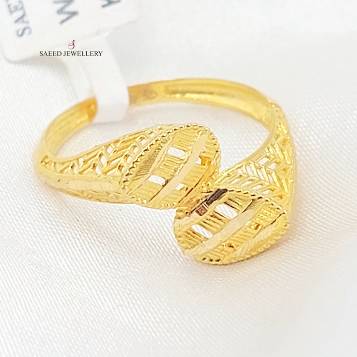 21K خاتم اكسترا-مجوهرات الشيخ سعيد-Saeed Jewelry 