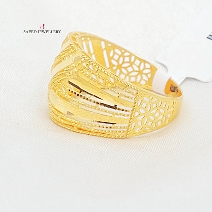 21K خاتم اكسترا-مجوهرات الشيخ سعيد-Saeed Jewelry 