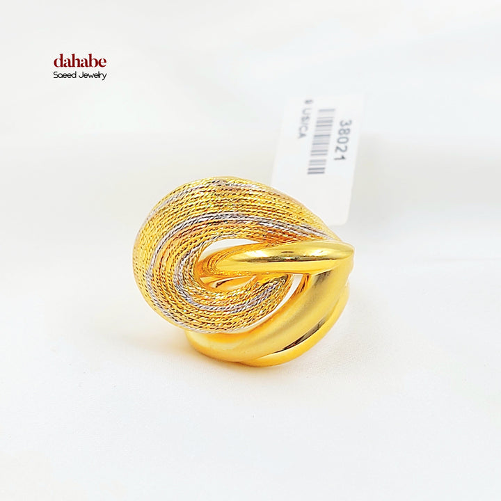 21K خاتم اكسترا-مجوهرات الشيخ سعيد-Saeed Jewelry 