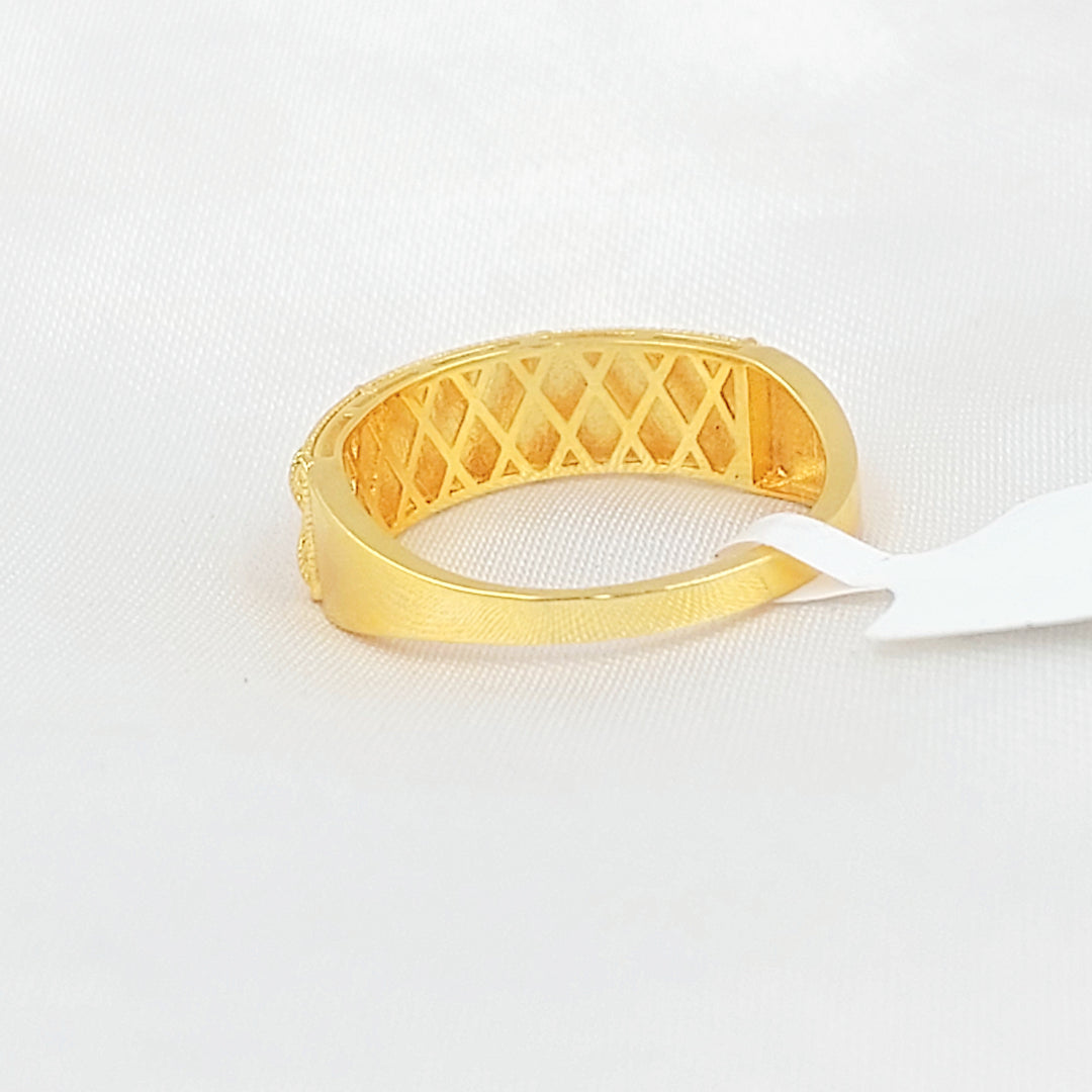 21K خاتم اكسترا-مجوهرات الشيخ سعيد-Saeed Jewelry 