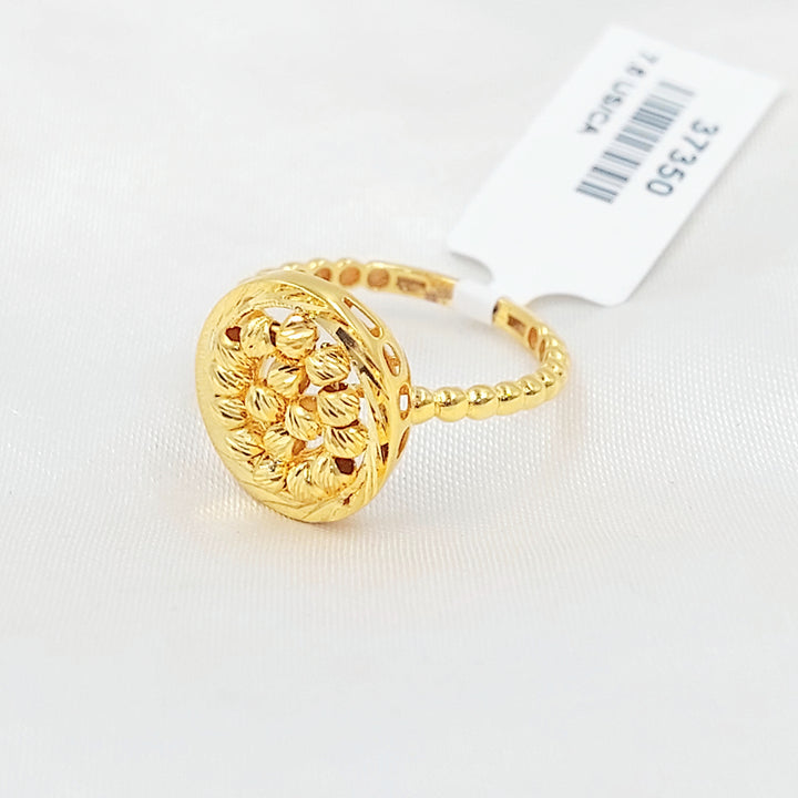 21K خاتم طابات اكسترا-مجوهرات الشيخ سعيد-Saeed Jewelry 