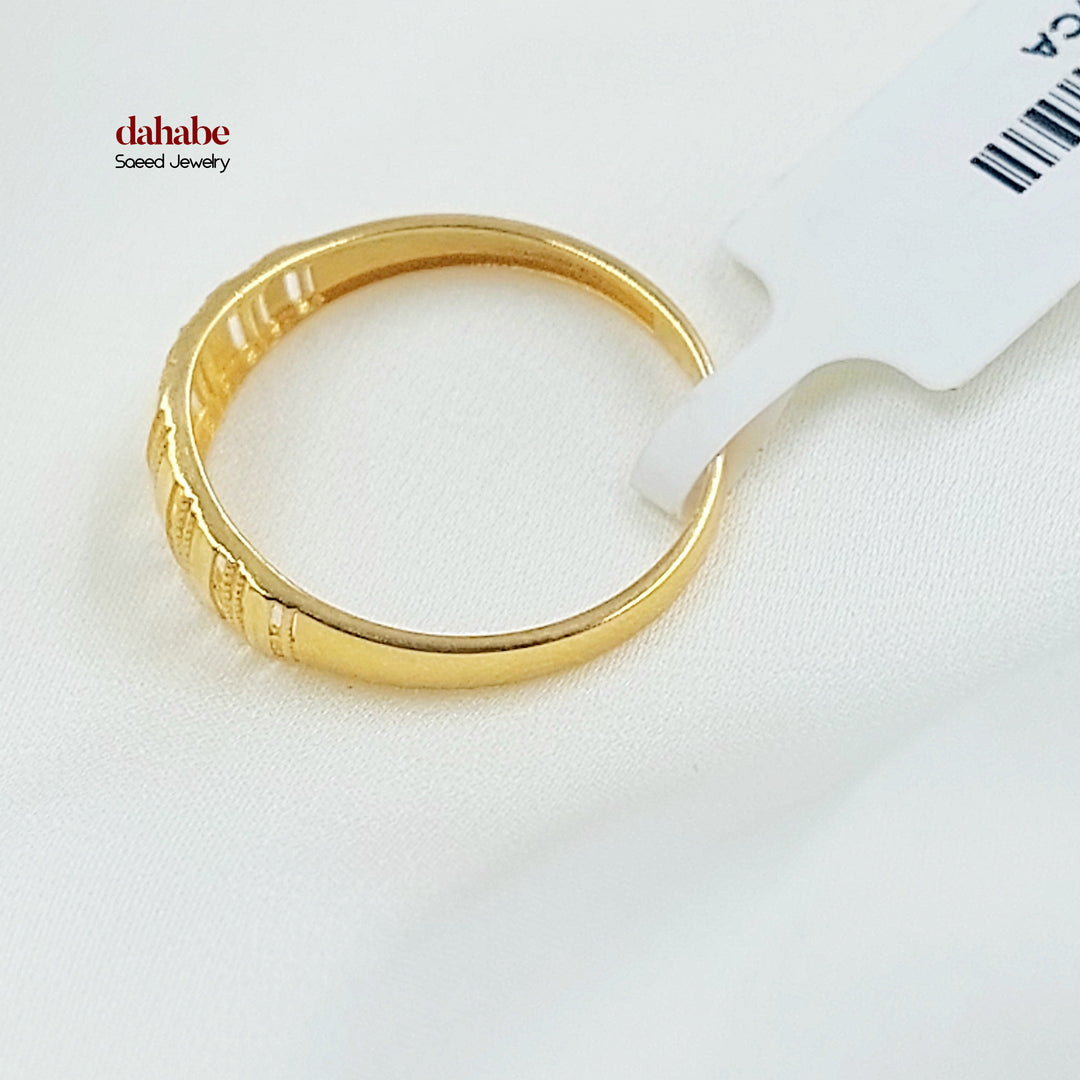21K خاتم اكسترا-مجوهرات الشيخ سعيد-Saeed Jewelry 
