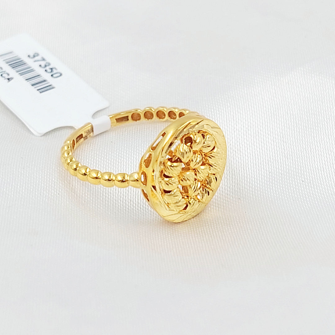 21K خاتم طابات اكسترا-مجوهرات الشيخ سعيد-Saeed Jewelry 
