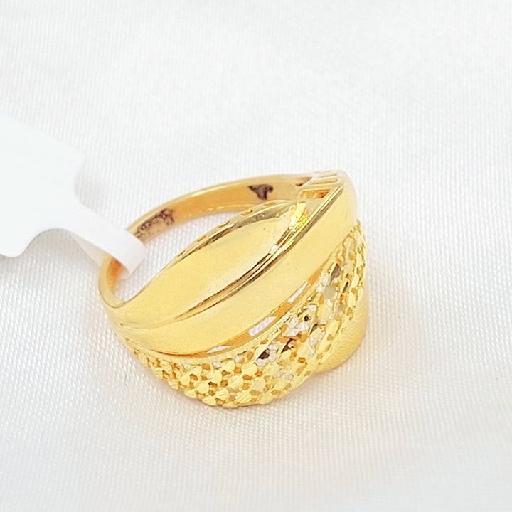 21K خاتم اكسترا-مجوهرات الشيخ سعيد-Saeed Jewelry 