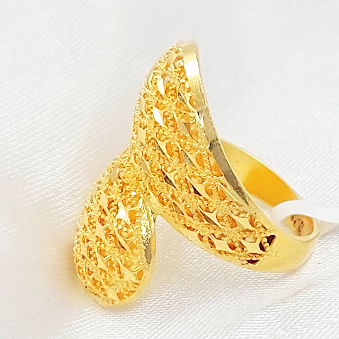 21K خاتم اكسترا-مجوهرات الشيخ سعيد-Saeed Jewelry 