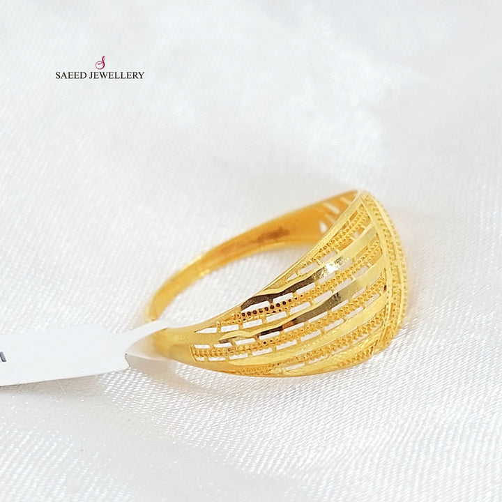 21K خاتم اكسترا-مجوهرات الشيخ سعيد-Saeed Jewelry 