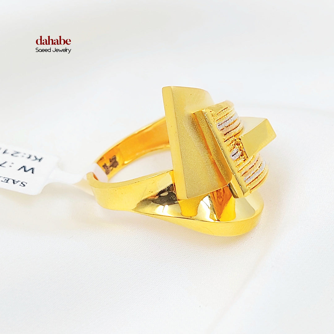 21K خاتم اكسترا-مجوهرات الشيخ سعيد-Saeed Jewelry 
