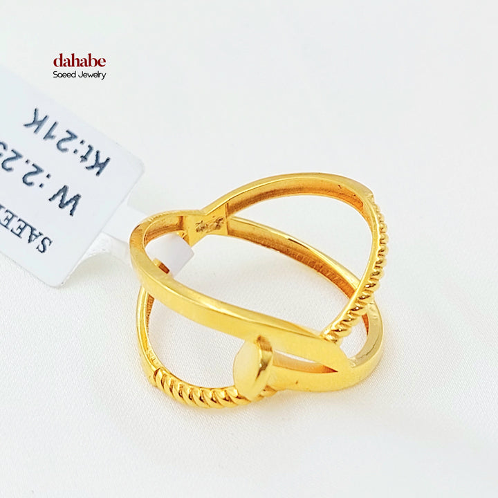 21K خاتم اكس اكسترا-مجوهرات الشيخ سعيد-Saeed Jewelry 