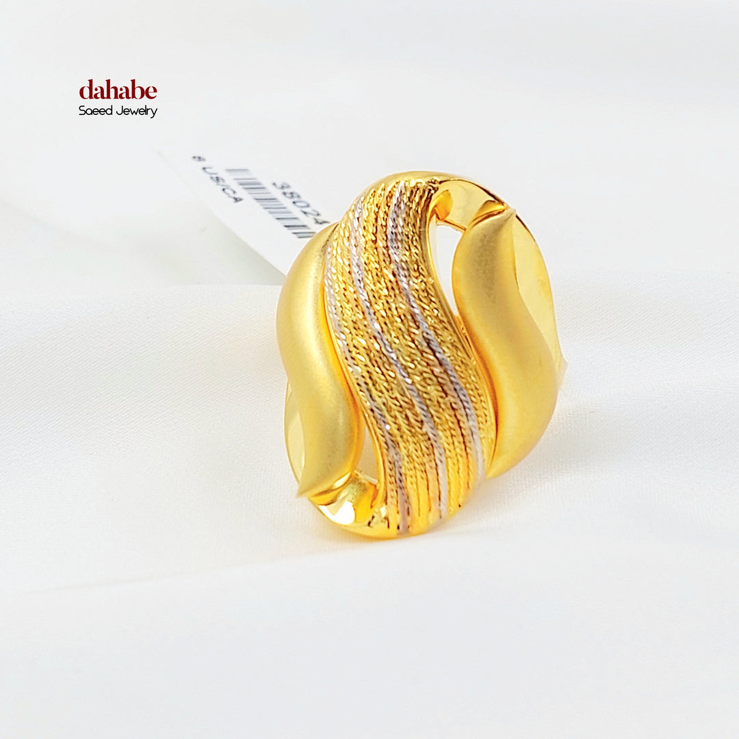 21K خاتم اكسترا-مجوهرات الشيخ سعيد-Saeed Jewelry 