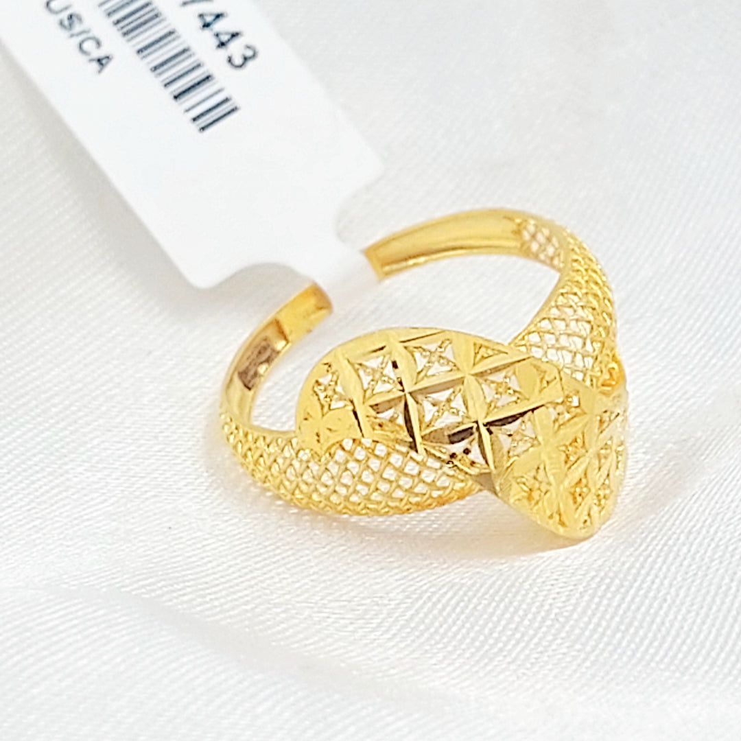 21K خاتم اكسترا-مجوهرات الشيخ سعيد-Saeed Jewelry 