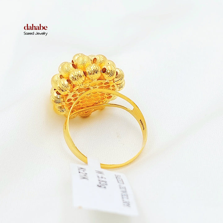 21K خاتم طابات اكسترا-مجوهرات الشيخ سعيد-Saeed Jewelry 