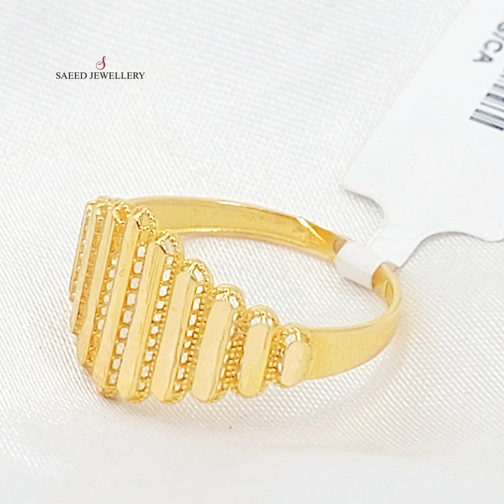 21K خاتم اكسترا-مجوهرات الشيخ سعيد-Saeed Jewelry 