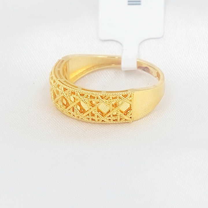21K خاتم اكسترا-مجوهرات الشيخ سعيد-Saeed Jewelry 