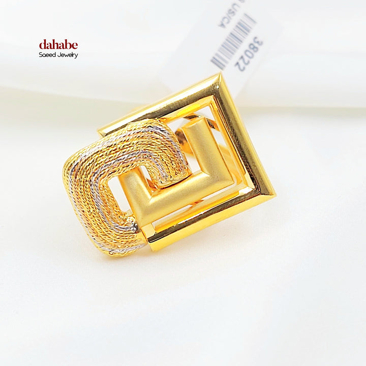 21K خاتم اكسترا-مجوهرات الشيخ سعيد-Saeed Jewelry 