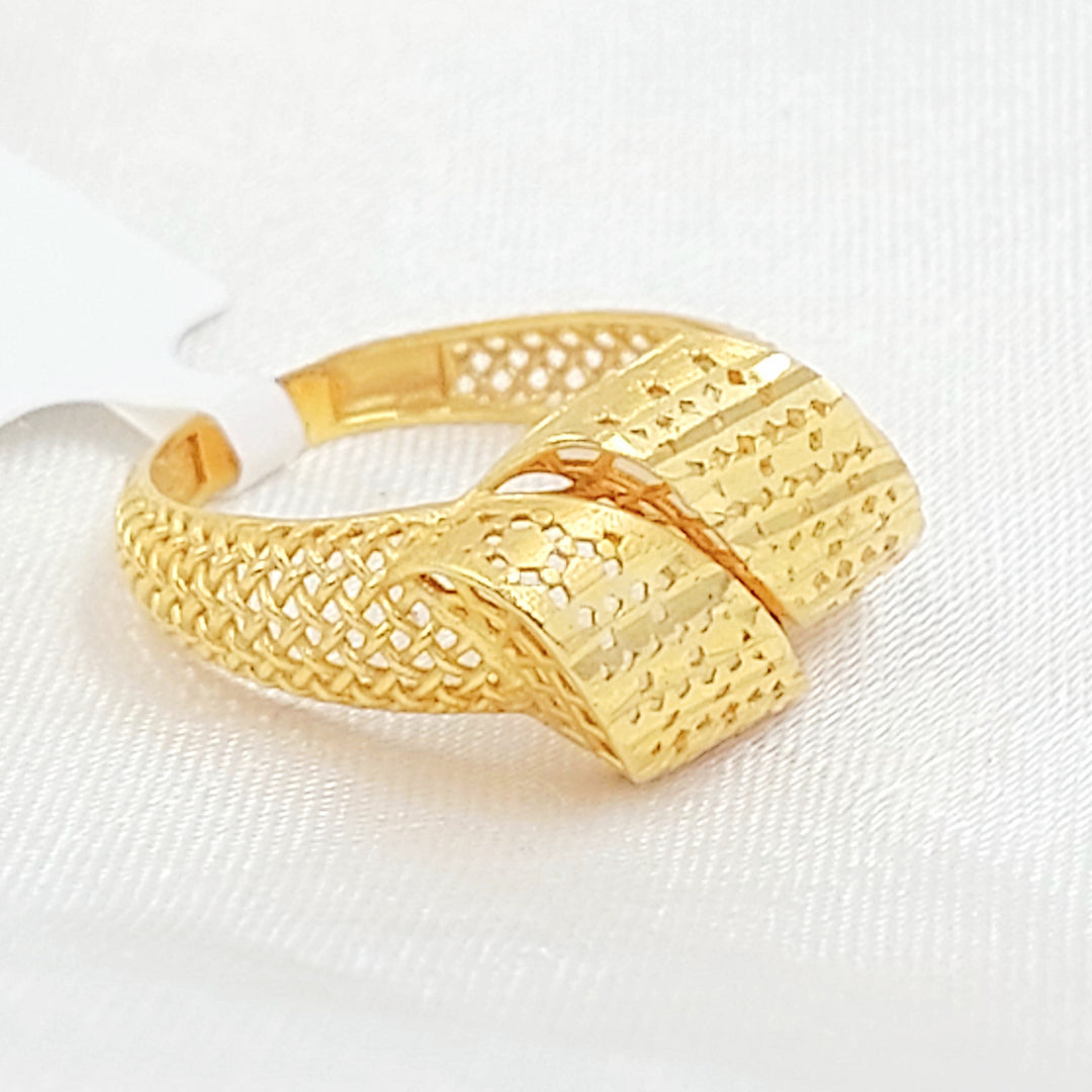 21K خاتم اكسترا-مجوهرات الشيخ سعيد-Saeed Jewelry 
