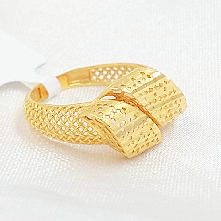 21K خاتم اكسترا-مجوهرات الشيخ سعيد-Saeed Jewelry 