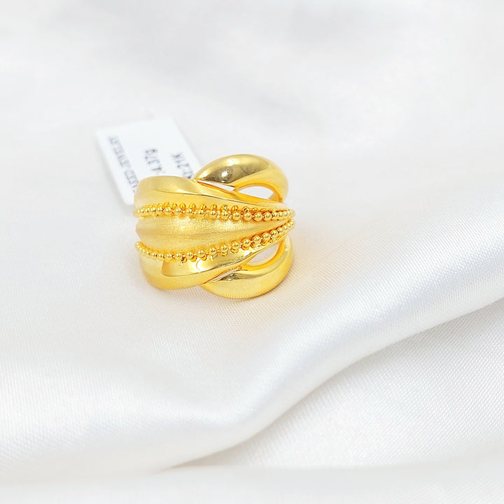 21K خاتم اكسترا-مجوهرات الشيخ سعيد-Saeed Jewelry 