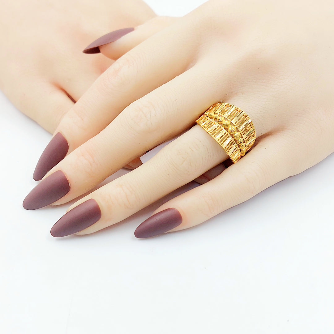 21K خاتم اكسترا-مجوهرات الشيخ سعيد-Saeed Jewelry 