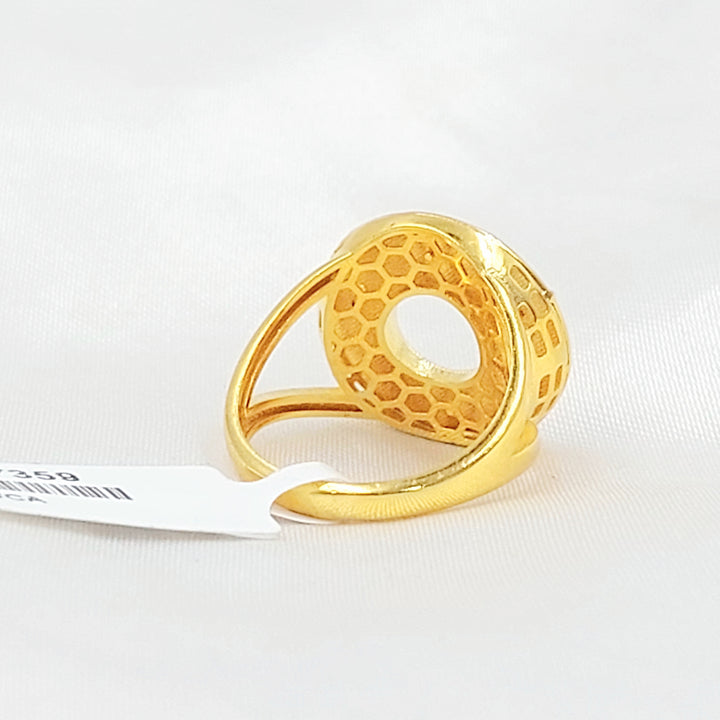21K خاتم اكسترا-مجوهرات الشيخ سعيد-Saeed Jewelry 