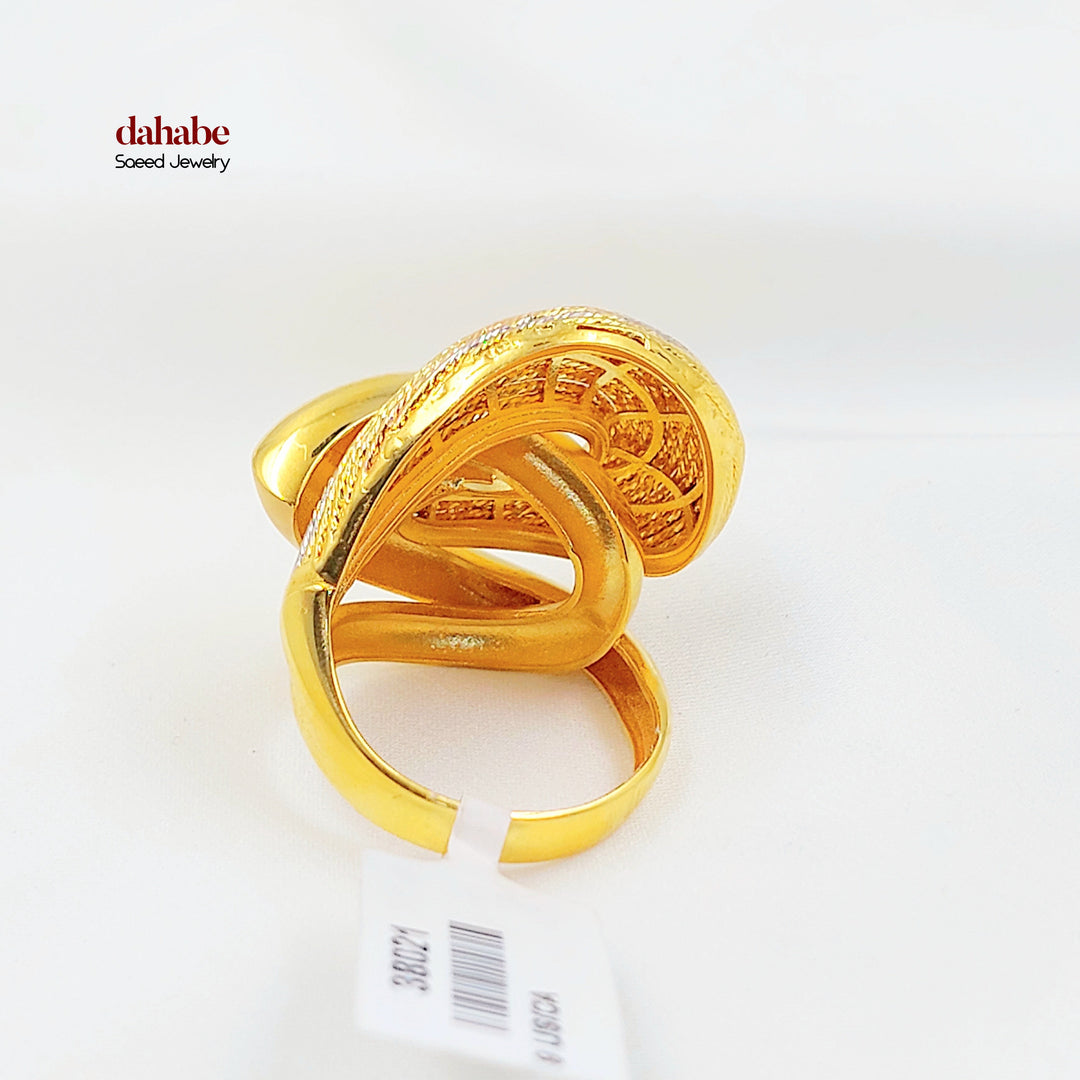 21K خاتم اكسترا-مجوهرات الشيخ سعيد-Saeed Jewelry 