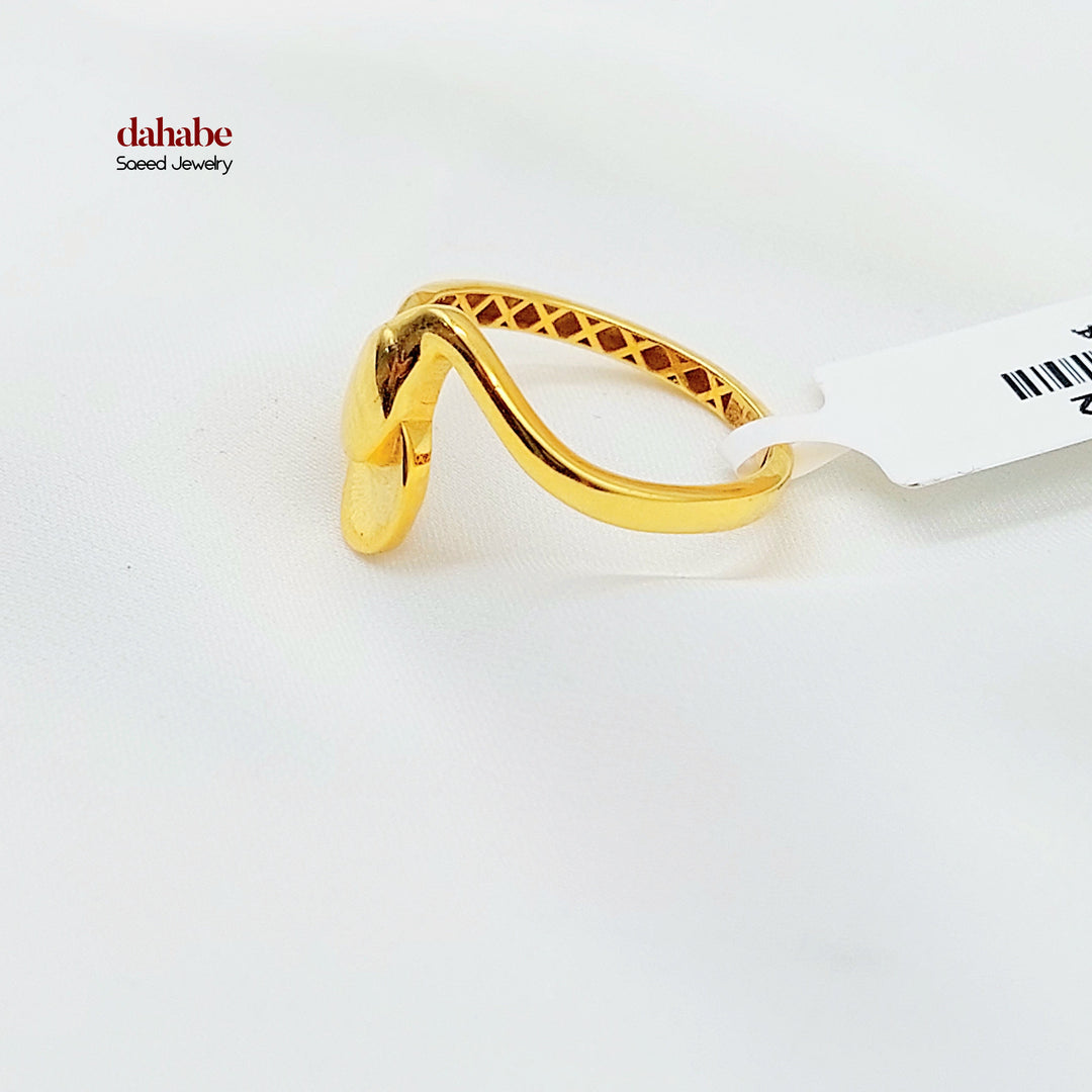 21K خاتم اكسترا-مجوهرات الشيخ سعيد-Saeed Jewelry 