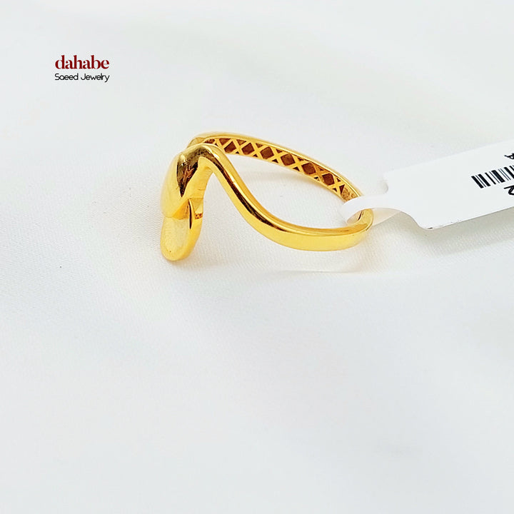 21K خاتم اكسترا-مجوهرات الشيخ سعيد-Saeed Jewelry 