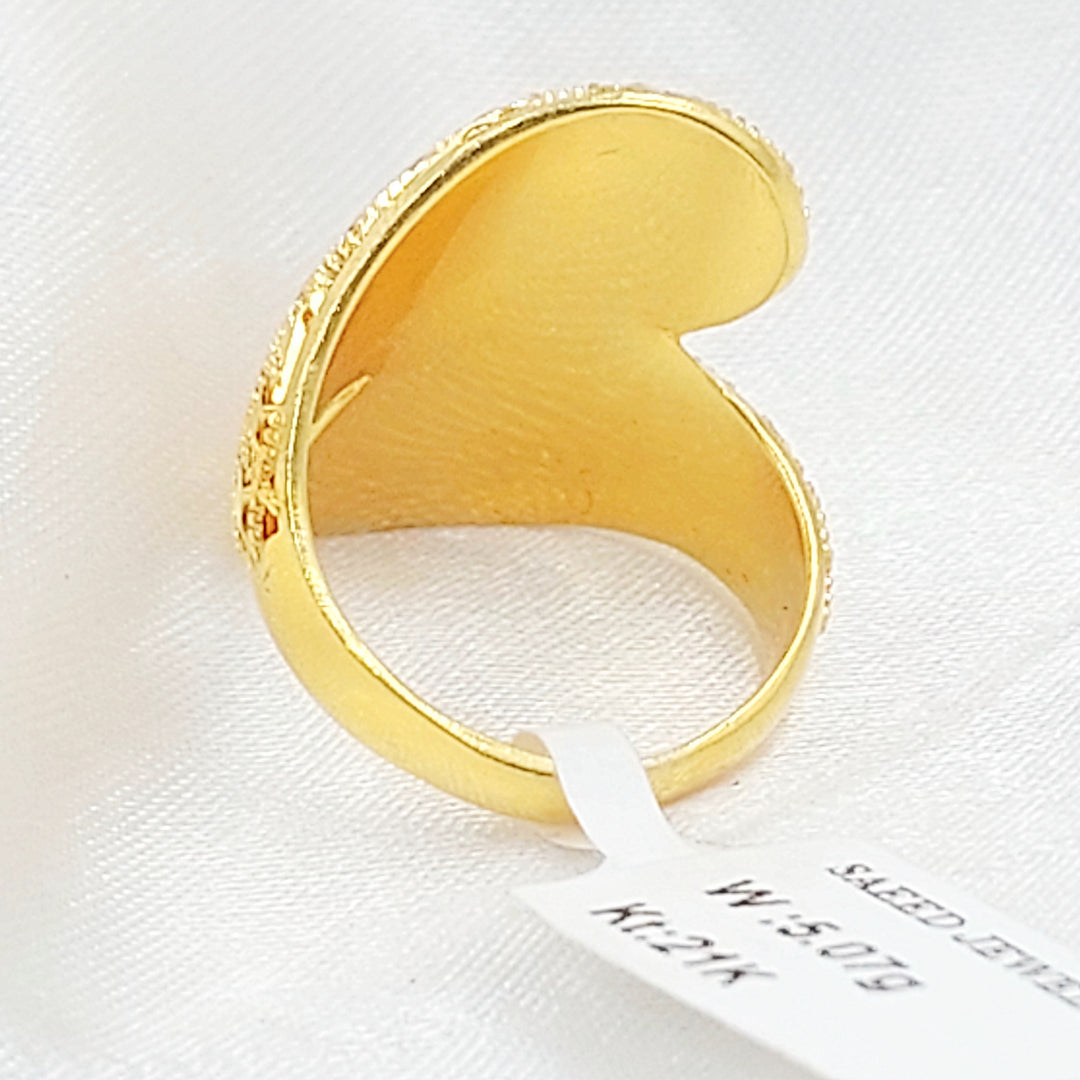 21K خاتم اكسترا-مجوهرات الشيخ سعيد-Saeed Jewelry 