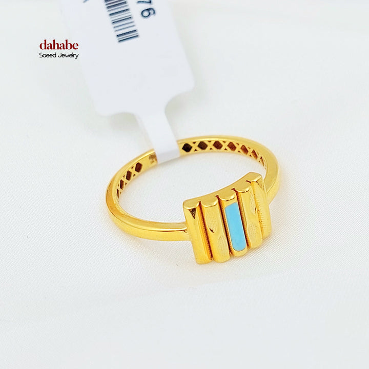 21K خاتم اكسترا-مجوهرات الشيخ سعيد-Saeed Jewelry 