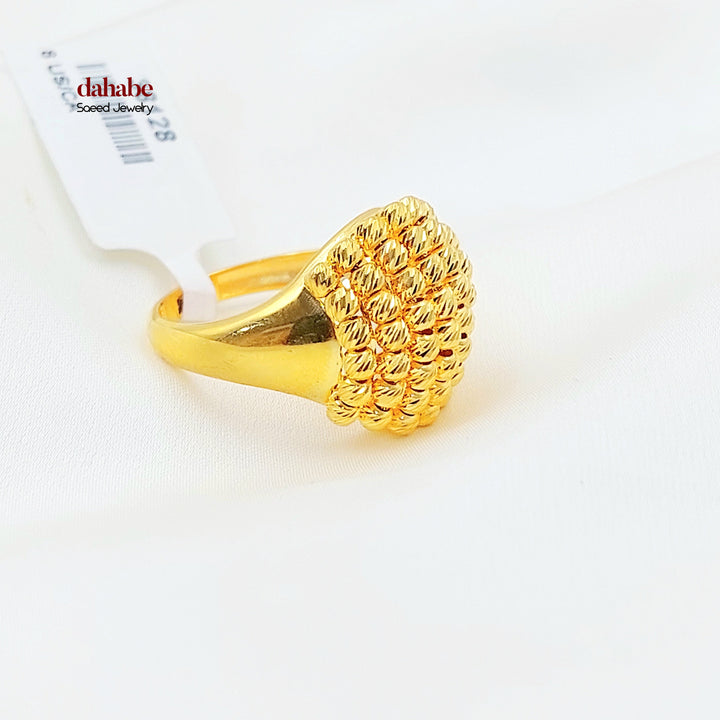 21K خاتم طابات اكسترا-مجوهرات الشيخ سعيد-Saeed Jewelry 