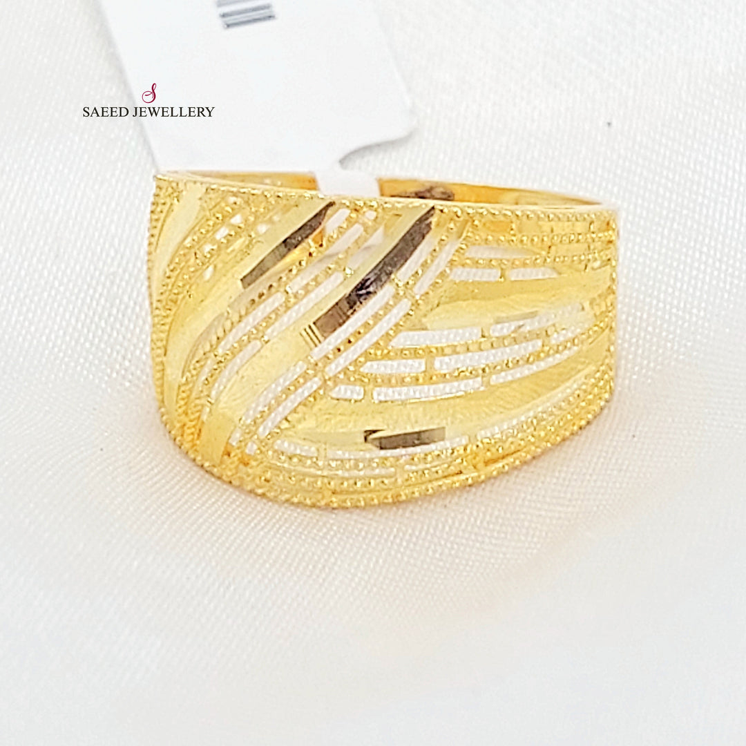 21K خاتم اكسترا-مجوهرات الشيخ سعيد-Saeed Jewelry 