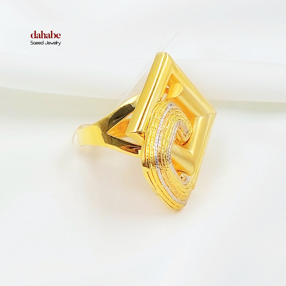 21K خاتم اكسترا-مجوهرات الشيخ سعيد-Saeed Jewelry 