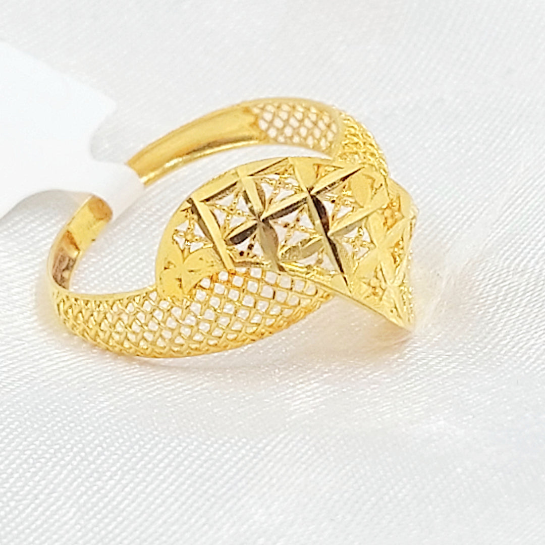 21K خاتم اكسترا-مجوهرات الشيخ سعيد-Saeed Jewelry 