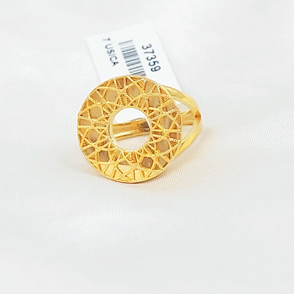 21K خاتم اكسترا-مجوهرات الشيخ سعيد-Saeed Jewelry 