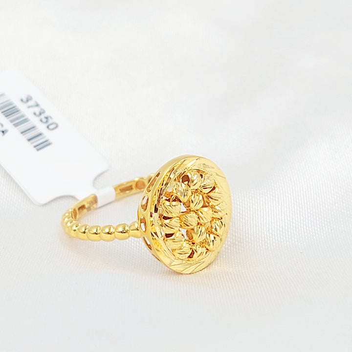21K خاتم طابات اكسترا-مجوهرات الشيخ سعيد-Saeed Jewelry 