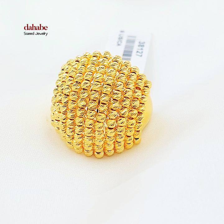 21K خاتم طابات اكسترا-مجوهرات الشيخ سعيد-Saeed Jewelry 