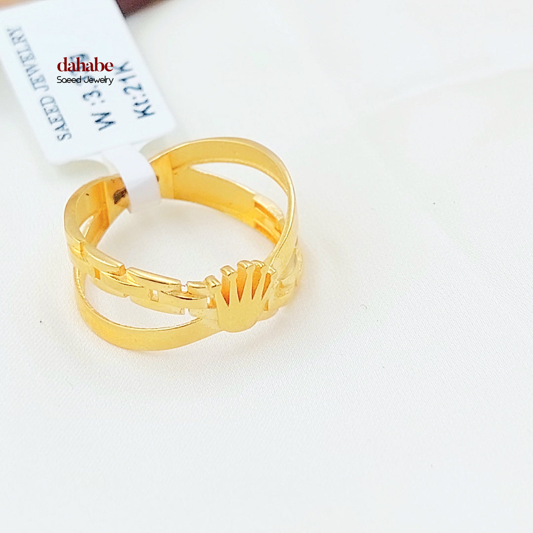 21K خاتم اكس اكسترا-مجوهرات الشيخ سعيد-Saeed Jewelry 