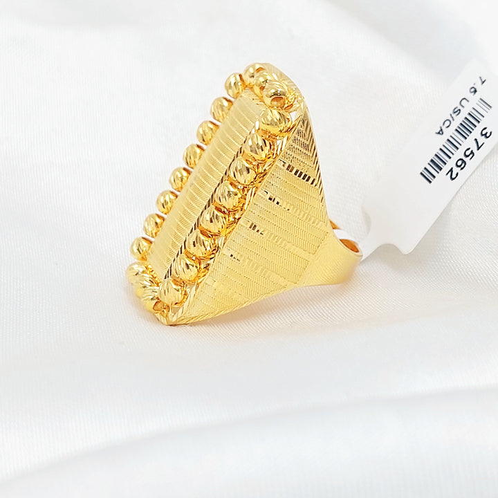 21K خاتم طابات اكسترا-مجوهرات الشيخ سعيد-Saeed Jewelry 